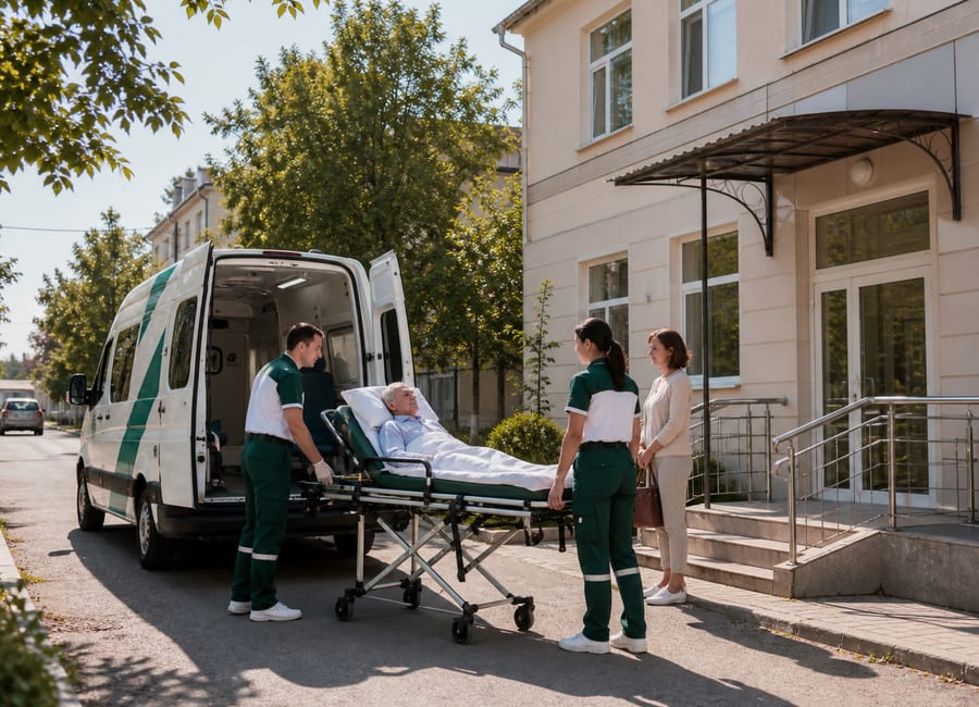 Премиальная санитарная перевозка пациентов МедТранс: В больницу в Курганинске